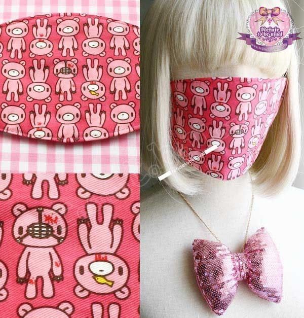 JAPAN KAWAII GLOOMY BEAR CUTiE PUNK Face Guard 2/3 Mask  