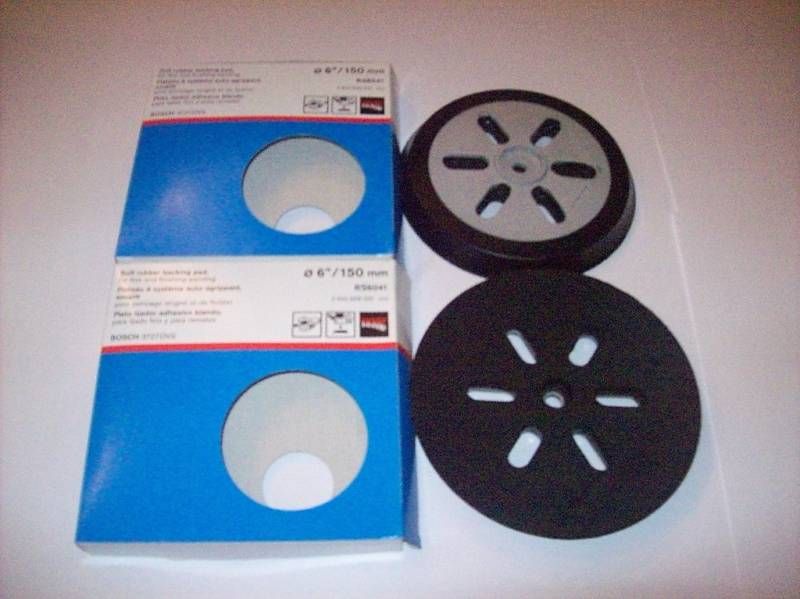 BOSCH 6 BACKING PADS FITS 3727DVS ORBITAL SANDER  