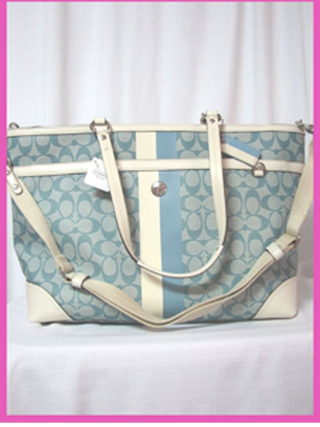 New COACH SIGNATURE MULTI FUNCTION TOTE BAG F14475  