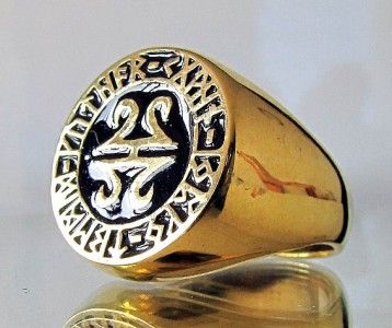 THE NORSE VIKING RUNICS CELTIC RUNES SOLID BRONZE RING WICCA PAGAN 