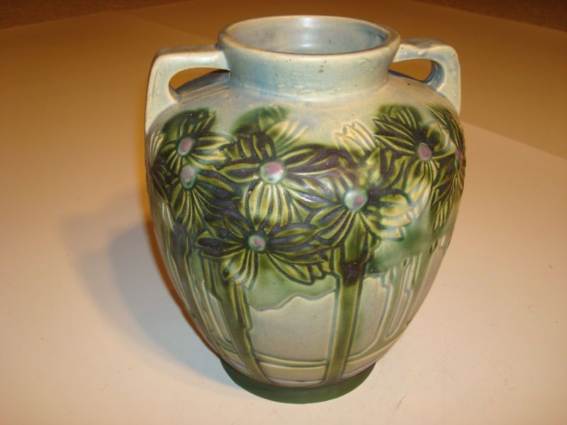 Vintage Roseville Vista Vase 126 10, Ca 1910 20  