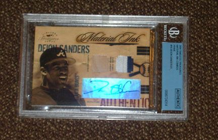 2004 Timeless Treasures Deion Sanders AUTO BGS 10 1/5  