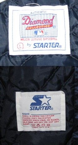 Vintage NEW YORK YANKEES Satin STARTER Auth Diamond Coll DUGOUT JACKET 