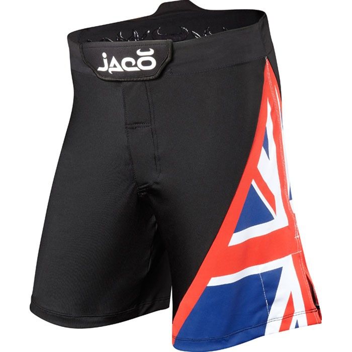 JACO UK UNITED KINGDOM RESURGENCE MMA UFC FIGHT SHORTS BLACK 2XL 38 