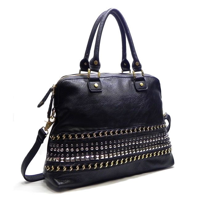 New Fashion Stud Natalie Shoulder Bag Hobo Satchel Tote Purse Handbag 
