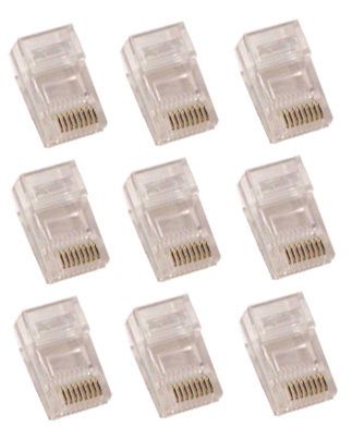 400 Pack RJ45 ENDS CAT5E ETHERNET CABLE END CONNECTORS  