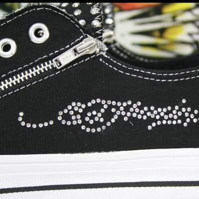 Ed Hardy King of Pop Tiger Rhinestones Shoes Sneaker M  