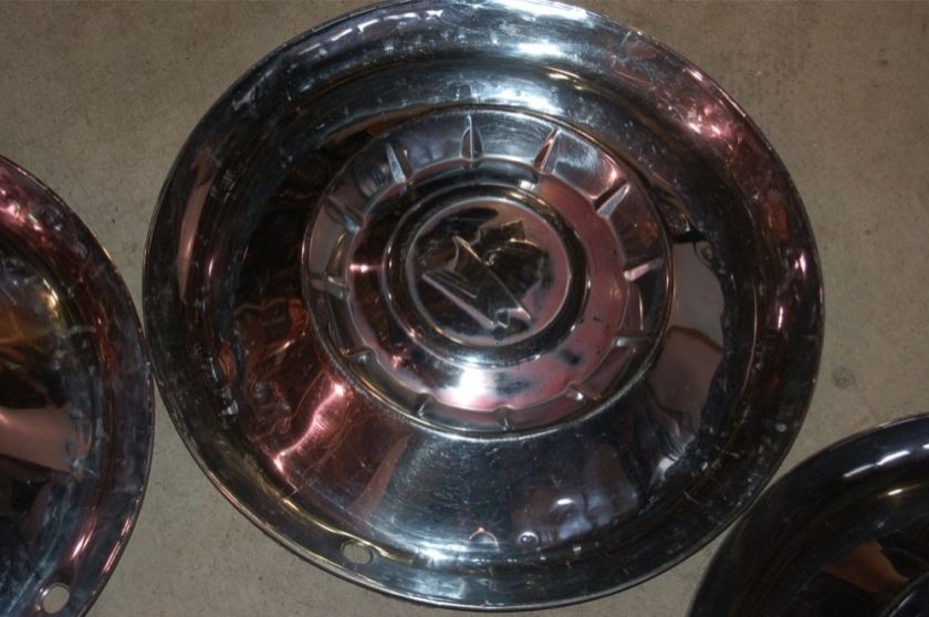 1955 Mercury 15 HUBCAPS wheel covers  b  