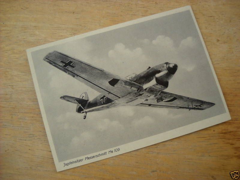 WW2 German Messerschmitt Me109 B Photo Postcard   RARE  