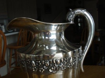 HUGESTUNNING*MEXICAN*MACIEL*STERLING WATER PITCHER*11.5TALL*1253 