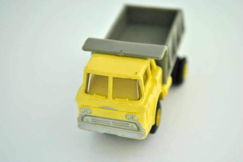 Aurora AFX T Jet Thunder Jet HO Slot Car Yellow Mack Dump Truck  