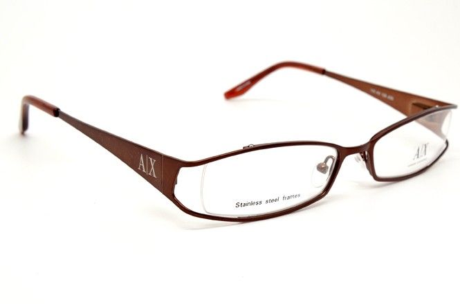 LAST ARMANI EXCHANGE A/X 128 JGS RX GLASSES BRONZE METAL FRAME 