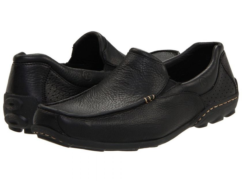 Merrell Mens Rally Moc Black Leather Slip On Casual Dress Shoe 38509 