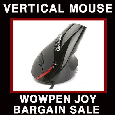 WOWPEN JOY VERTICAL MOUSE ERGONOMIC WRIST PAIN BLACK  