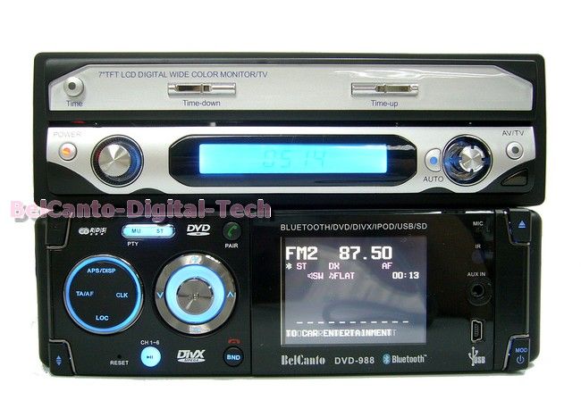 BelCanto AUTORADIO DVD BLUETOOTH RDS TV IPOD + 7 TFT  