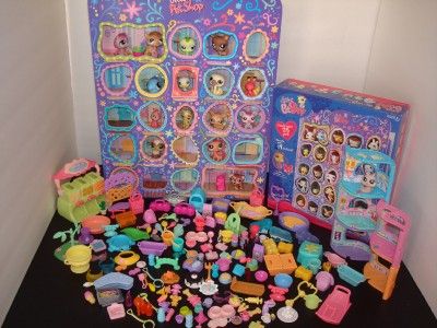 LITTLEST PET SHOP LOVIN SHOWCASE W/16 PETS & LOTS OF ACCESSORIES 