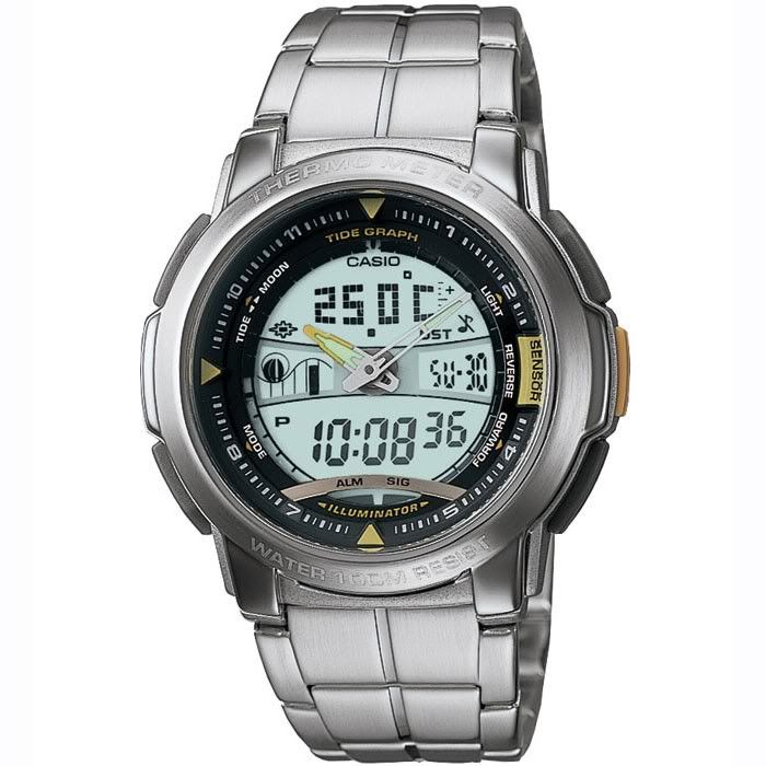 Casio AQF 100WD 9BVES Thermometer & Tide Watch New  