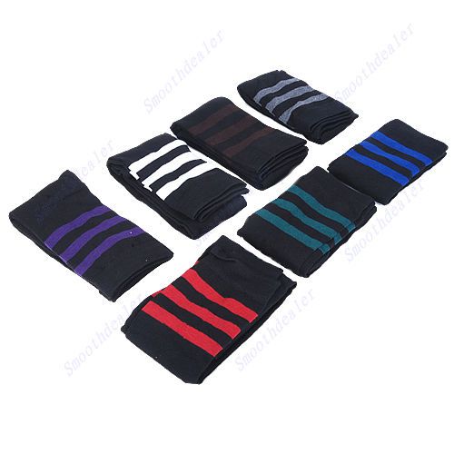 Thigh High Sock Stripe Over Knee Legging Socks Girls Womens Stripe 