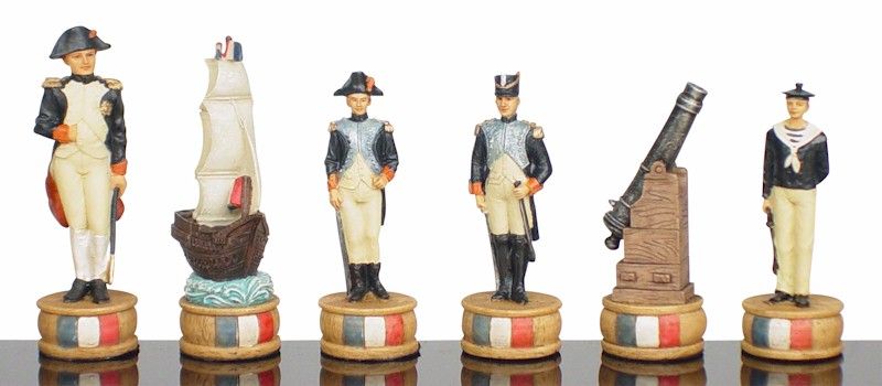 British & French Navy Theme Chess Set  