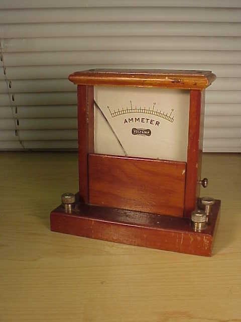 c20s VOLTAMP Trains WOOD/Glass AMP AMMETER Very Rare  