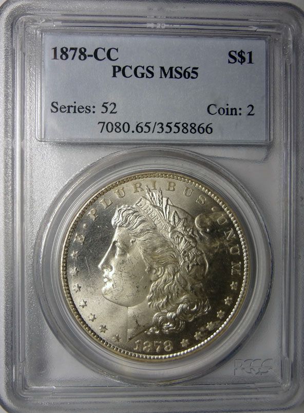 1878CC MORGAN DOLLAR PCGS MS65 GEM WHITE  