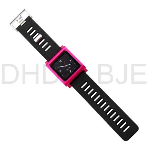   Aluminum bracelet watch band Wrist band for iPod nano 6 Cover Case