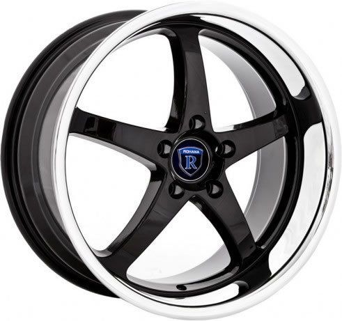 18 Rohana Rims RL05 Black Maxima G35 Sedan M45 Mazda6  