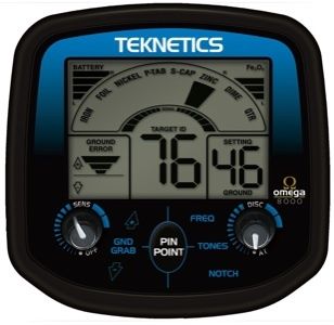 Teknetics Omega 8000 Metal Detector  