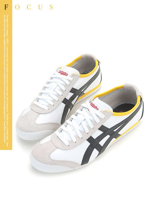 Asics Onitsuka Tiger Mexico 66 White/Caviar Shoes T53  