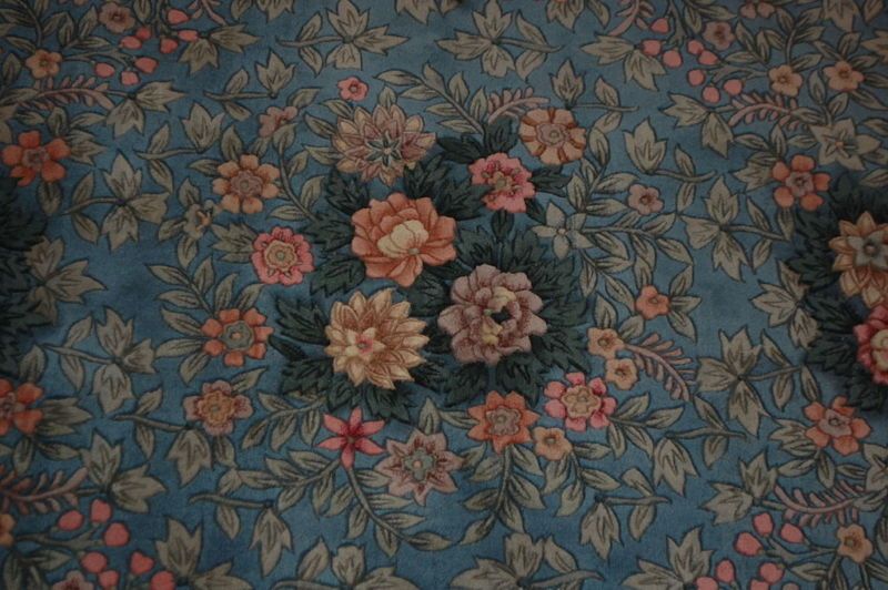 8x8 WOOL RUG CHINESE AUBUSSON ORIENTAL HANDMADE SQUARE  