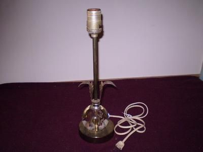 Vintage, Glass & Leaf, Boudoir, Table Lamp  