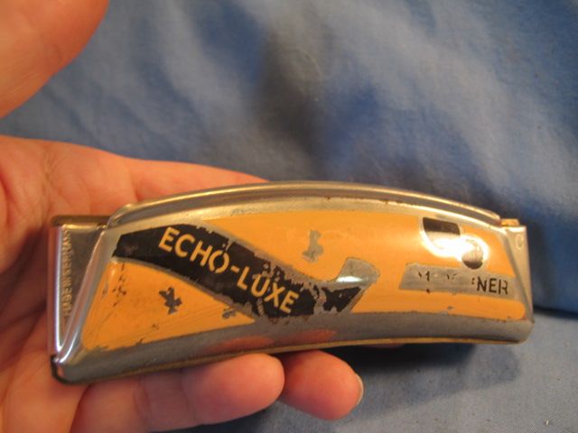 Vintage Hohner Echo Luxe Harmonica Germany Key of C Decorated  