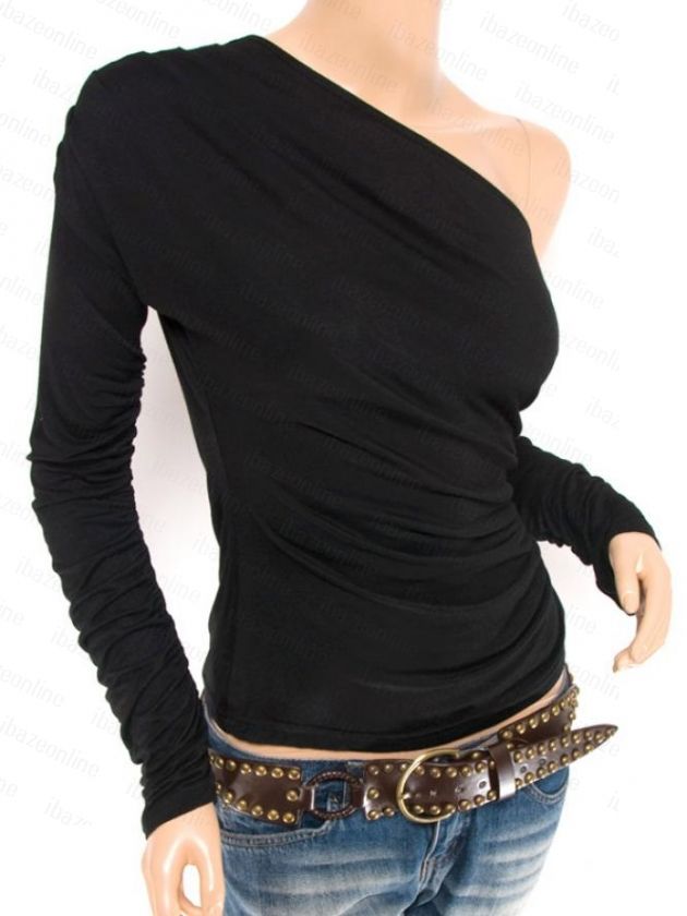 Free Ship Funky Ruched One Shoulder Boho Top S/M L XL  