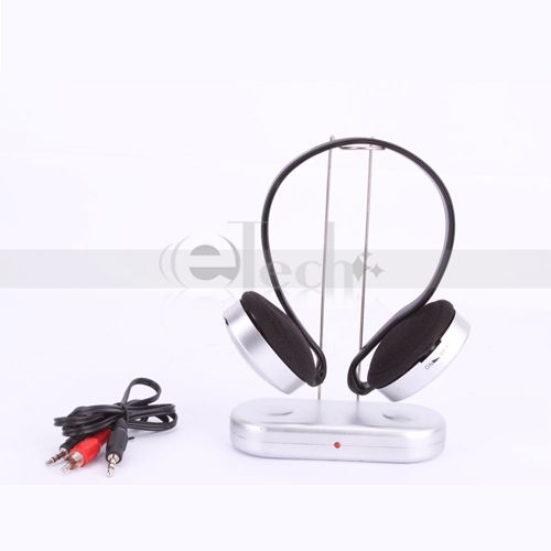 820A Wireless Headset Headphone White For PC Laptop Radio TV VCD CD Hi 