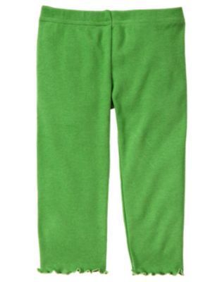 GYMBOREE MERRY & BRIGHT GREEN BASIC LEGGINGS 6 12 18 24 3T 5T NWT 