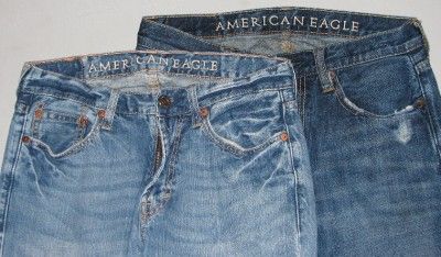 mens American Eagle jeans Low Rise Boot Cut 29 x 32 Lot X2 AE  