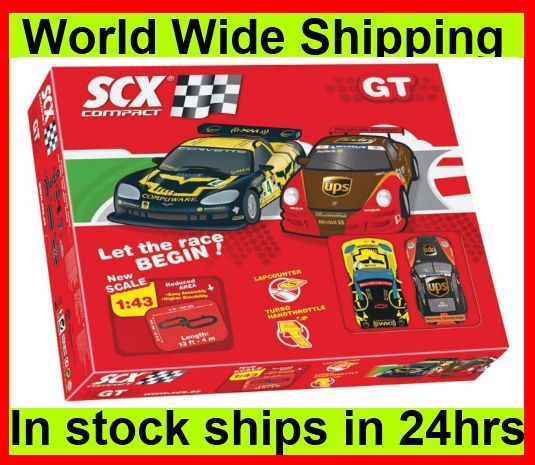 Scx 31970 1/43 Scale Compact Circuit 8.2 Slot Car Set  