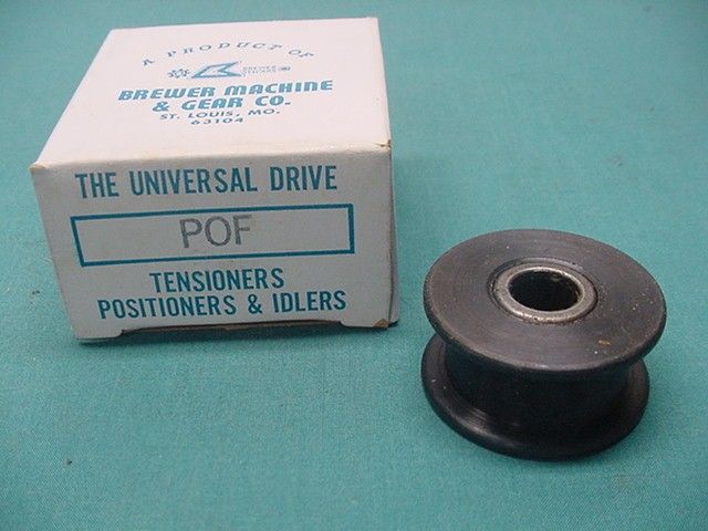 Brewer Machine POF Flanged Idler Pulley 1/2 Bore  