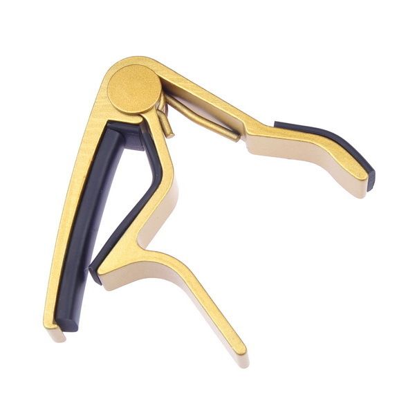 New Single handed Guitar Trigger Capo Quick Change Golden  