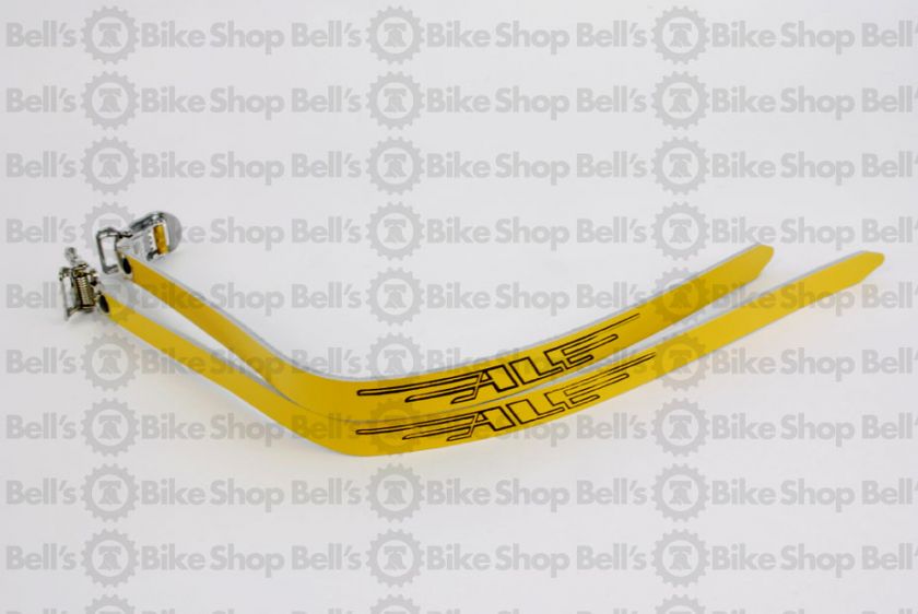 ALE Super Leather Toe Straps #81 YELLOW Track Fix Gear  