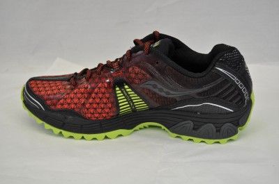 SAUCONY PROGRID XODUS (AQY) RED/BLK/CTN TRAIL SHOE 9.5  