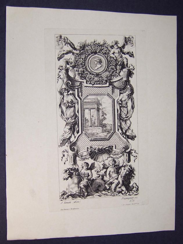 Pequegnot 1858 Etching. Decorative Structure. 575  