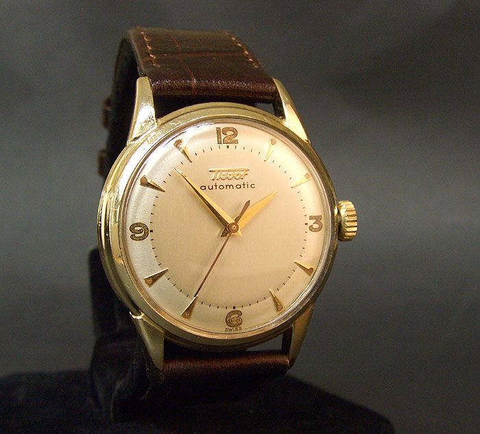 RARE 1952 Vintage TISSOT BUMPER AUTOMATIC 28.5 21 17J MEN SWISS 10K 