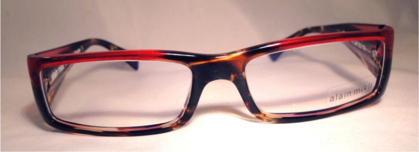 Alain Mikli Eyeglasses AL04180119 52*14_135 Red and Dark Tortoise 