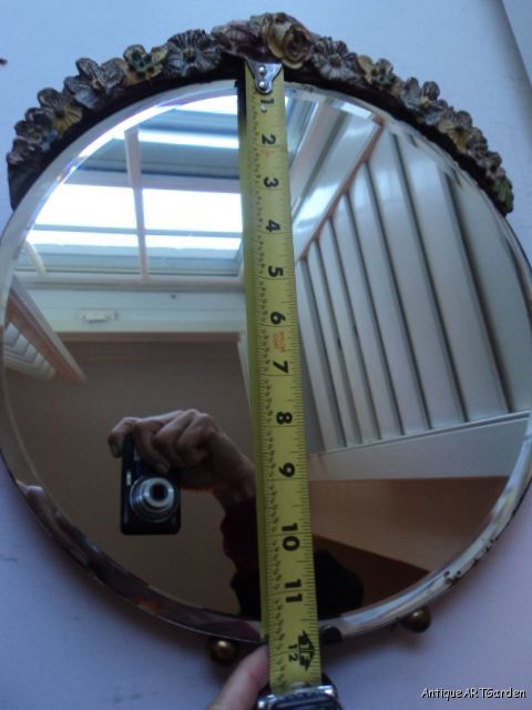 VINTAGE English French BARBOLA Dresser MIRROR 13 ins.  