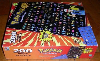   Catch em All Hasbro 200 piece Jigsaw puzzle 1999 MB RARE  