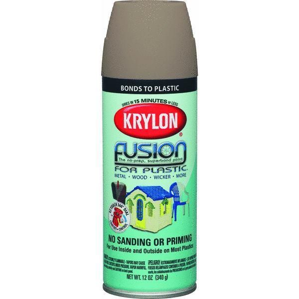   Khaki, Krylon Fusion For Plastic Spray Paint 2438 724504024385  