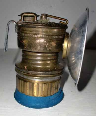 OLD RARE BURMESE GEM MINING BRASS CARBIDE MINERS LAMP.  