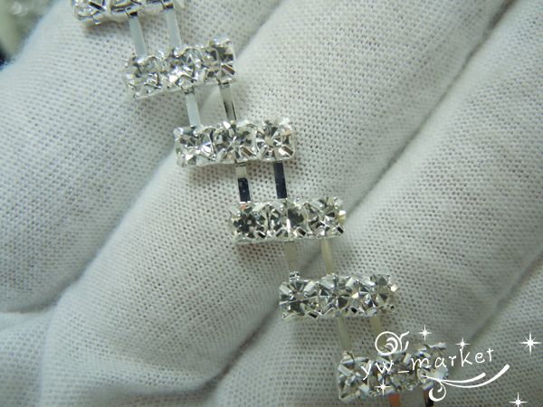 one yard costume applique rhinestone trims A030  