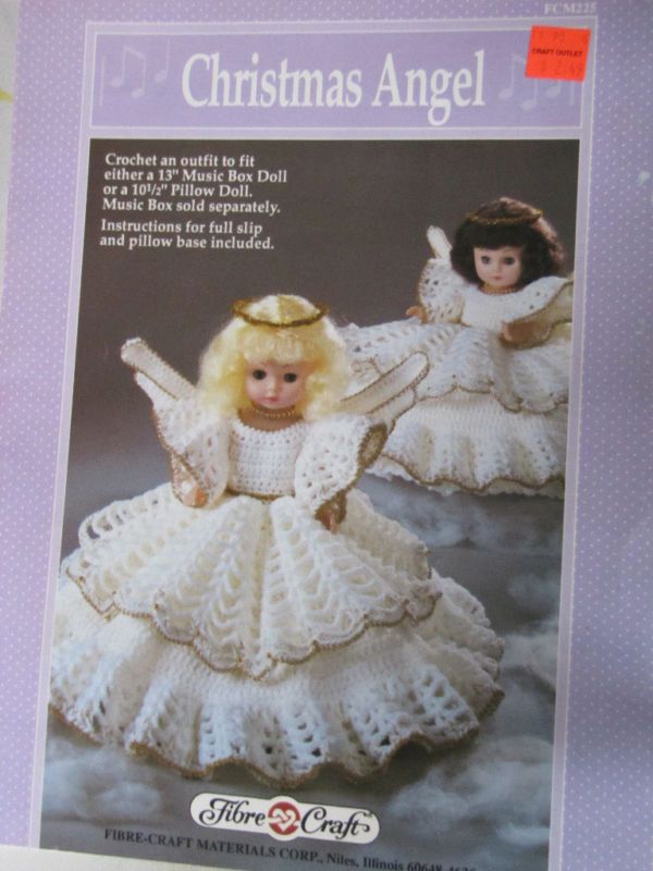 CHRISTMAS ANGEL MUSIC BOX DOLL/PILLOW DOLL PATTERN L@@K  